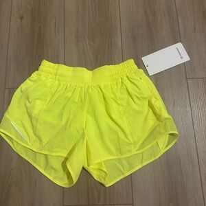 Lululemon Highlight Yellow Shorts